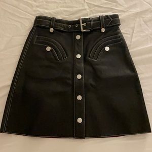 Leather skirt